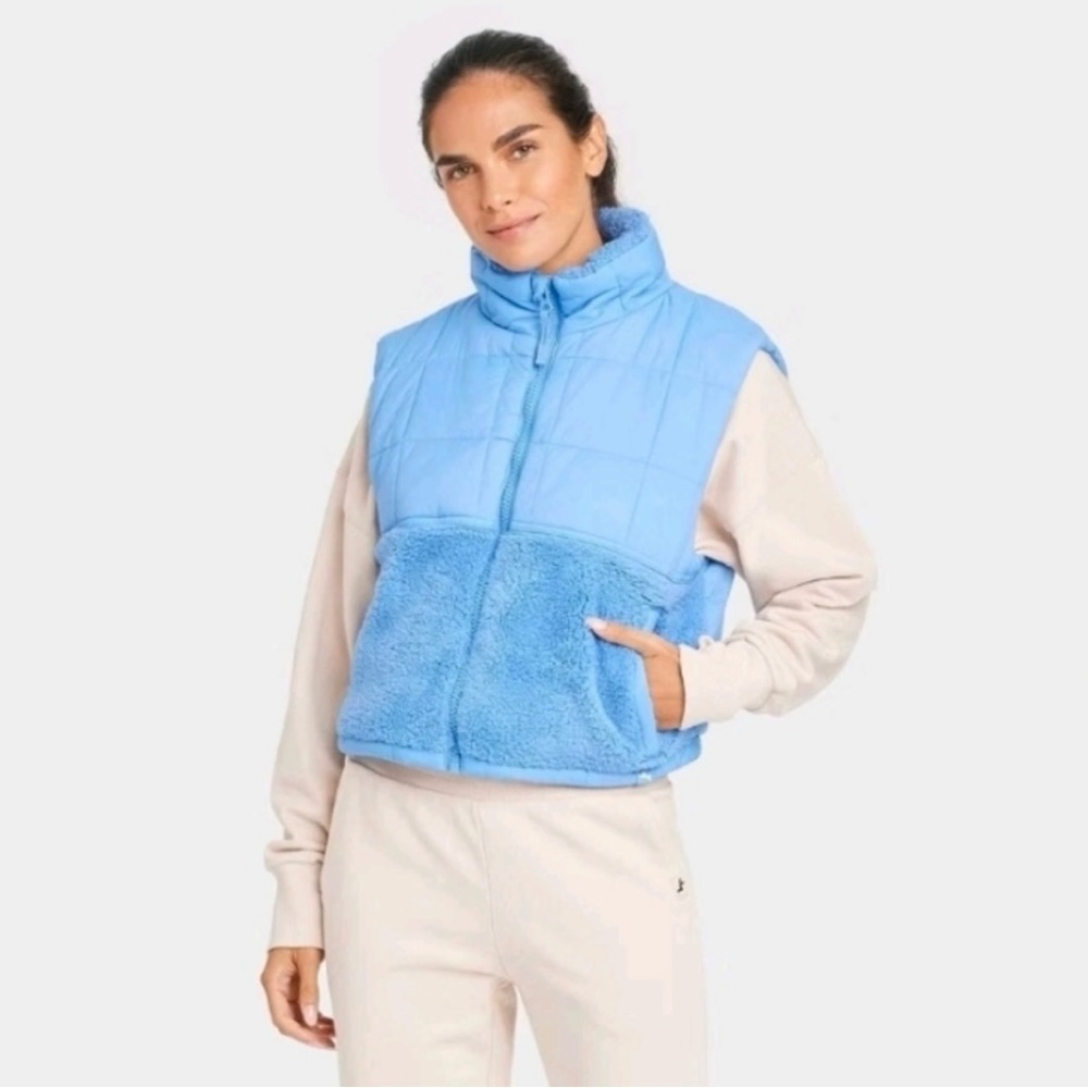 Joylab Blue Puffer Vest
